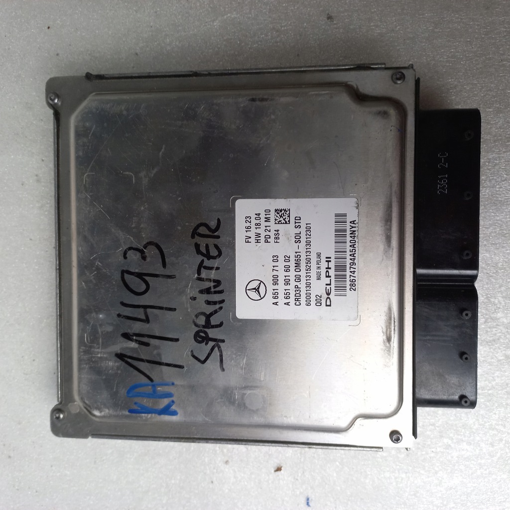 фото №8, Sprinter 910 907 a6519007103 набор стартовый бортовой компьютер ключ модуль ключ