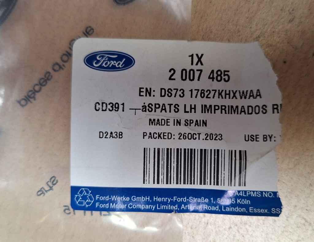 фото №3, Спойлер бампера ford mondeo - 2007485