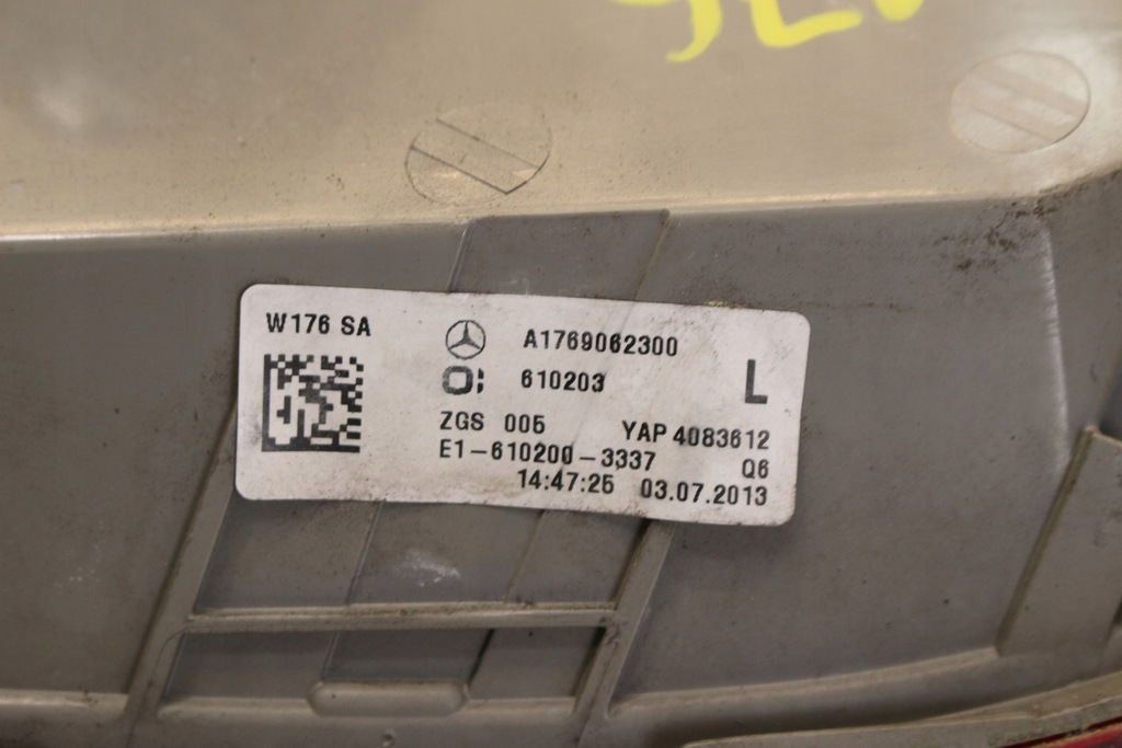фото №6, Лампа лівий задня 1769062300 mercedes w176 europa