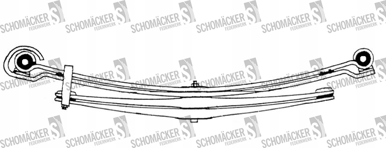 фото №1, Рессора mercedes schomäcker 33406000, o.e. 6743203802