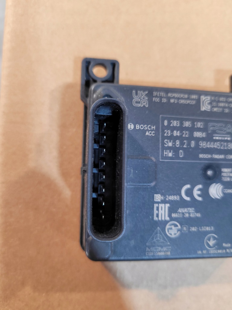 фото №3, Радар датчик distronic psa peugeot 308 3 iii opel astra 0203305102