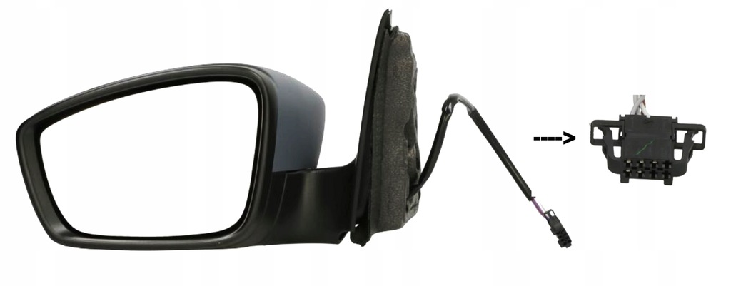 фото №4, Дзеркало електричний з підігрівом ліва skoda rapid 2011-2016