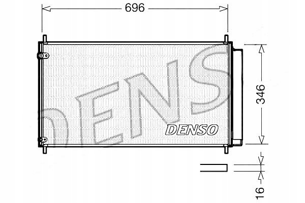 фото №2, Конденсатор кондиціонера toyota auris avensis coroll