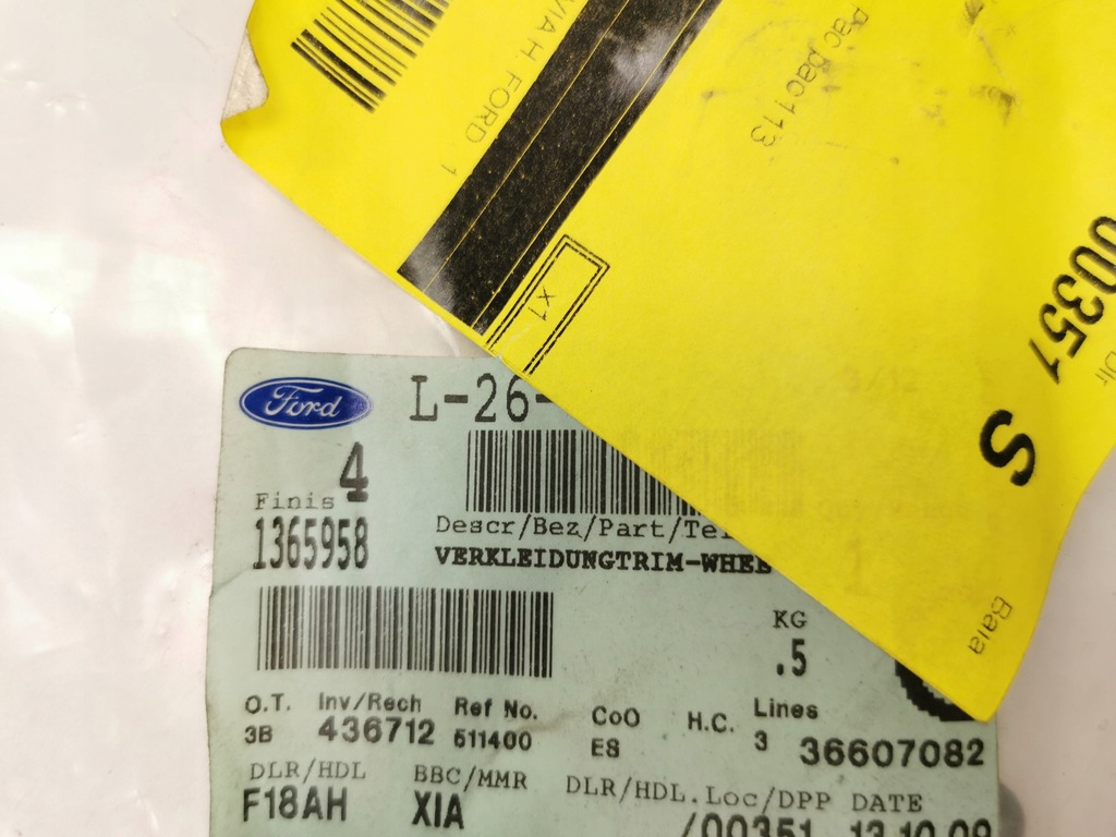 фото №11, Отделка, обшивка левый задняя ford fiesta 01-08 / fusion 01-12 cbk 1365958