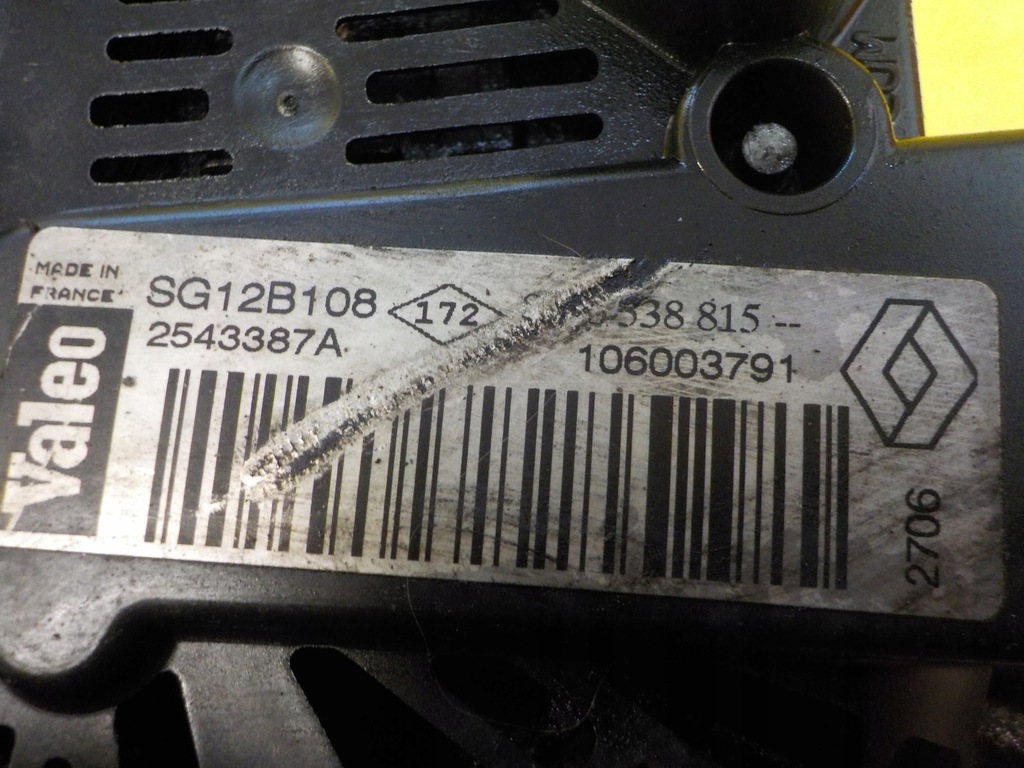 фото №5, Primastar trafic vivaro 1.9 dci 07r 100km f9q760 генератор