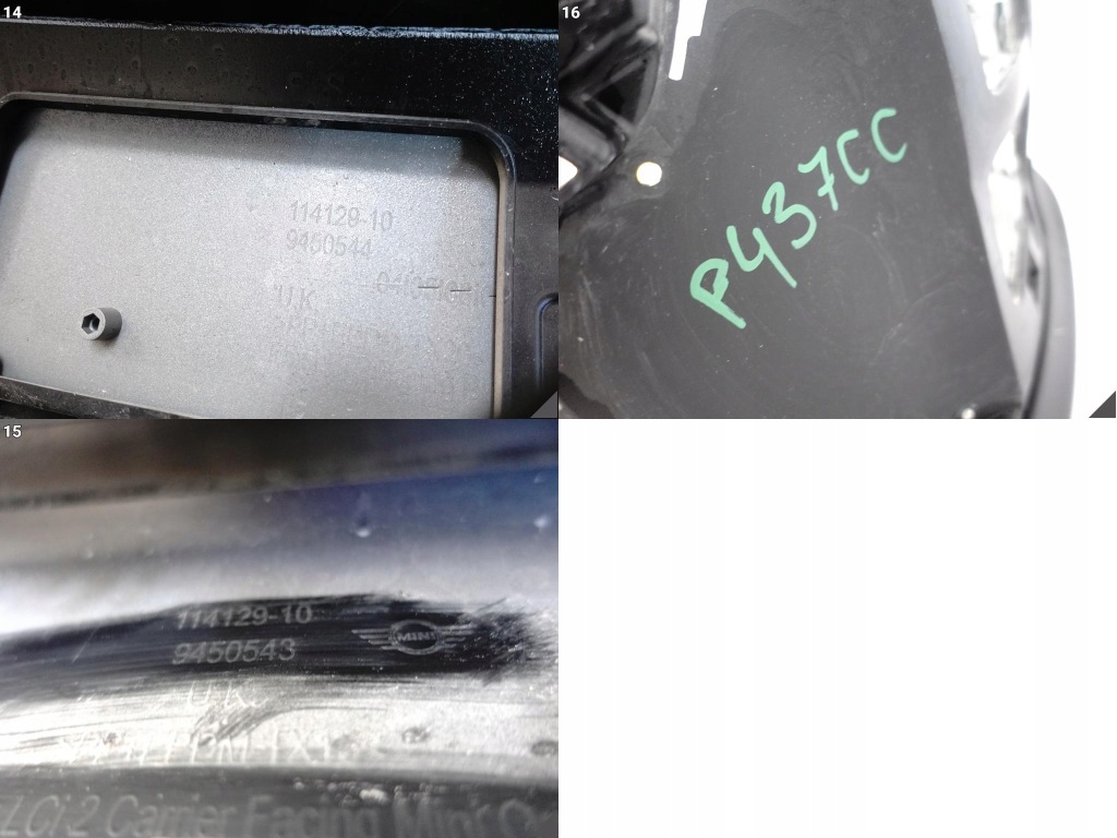 фото №12, Mini cooper s f55 f56 f57 lci ii lift 21- бампер + накладка защита перед