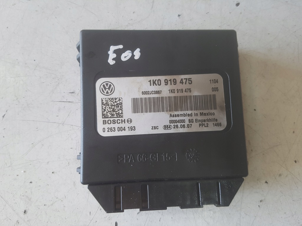 фото №1, Vw eos 06-10r модуль блок управления pdc 1k0919475