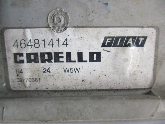 фото №5, Fiat punto i лампа фара лівий carello оригінал