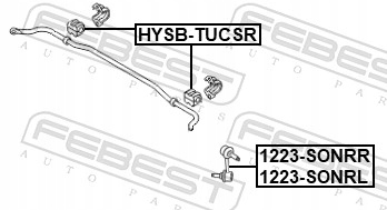 фото №3, Febest втулка стабілізатора задня