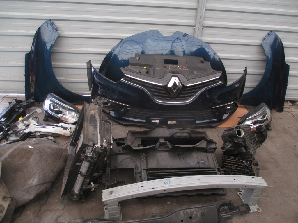 фото №1, Renault scenic iv 4 kompletny перед капот led бампер terpr rpr