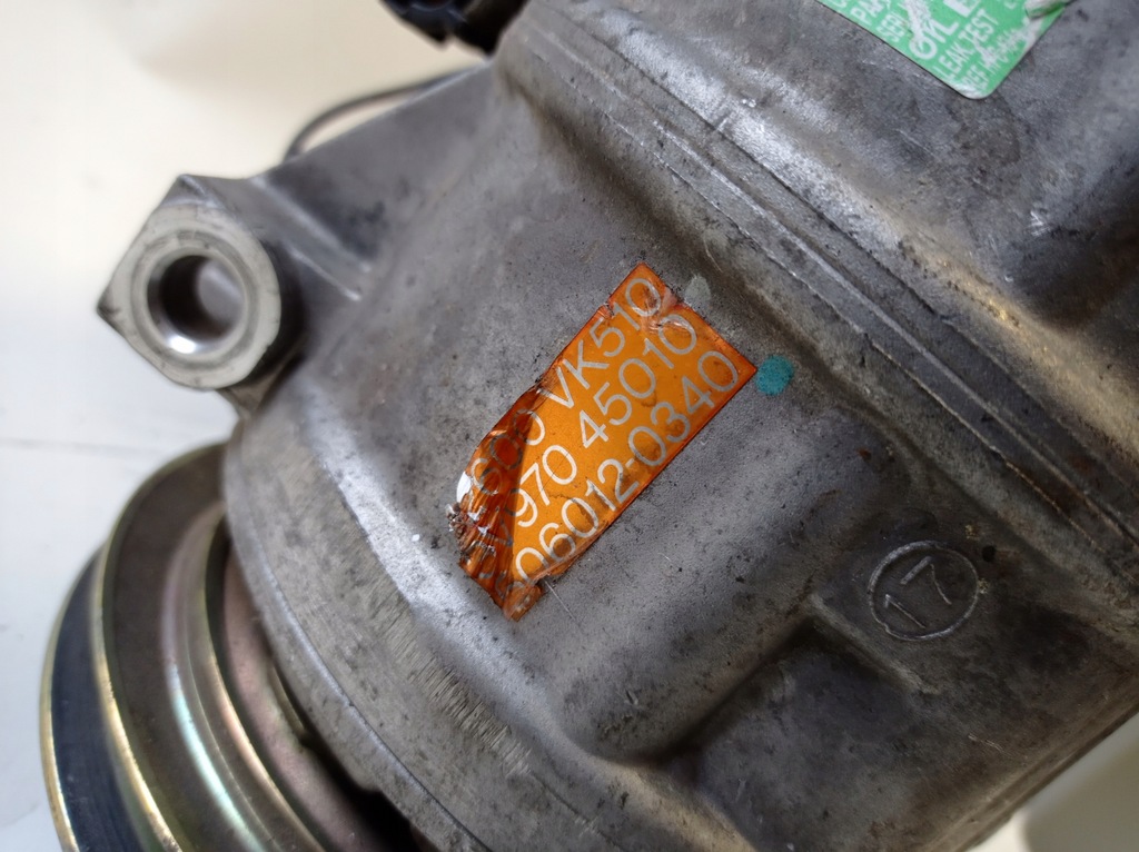 фото №8, Компресор кондиціонера nissan navara 3v97045010