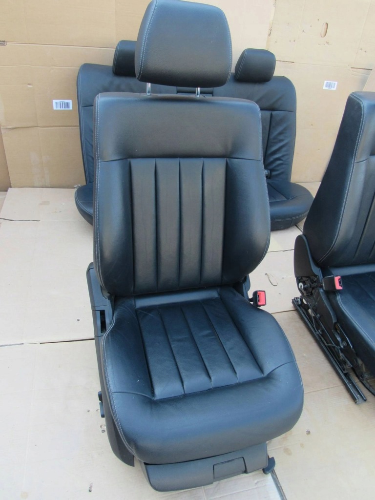 Mercedes e w212 212 lift сидіння заднє сидіння обшивки салон комплект шкіра сірі Доставка