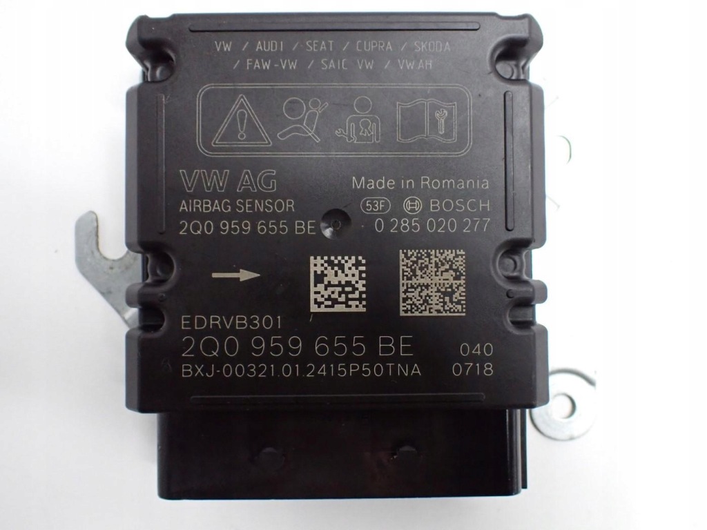 фото №1, Датчик модуль подушек подушка безопасности 2q0959655be skoda scala 24r