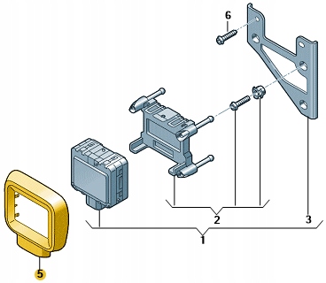 фото №3, Захист датчика радара fabia iii iv rapid оригінал