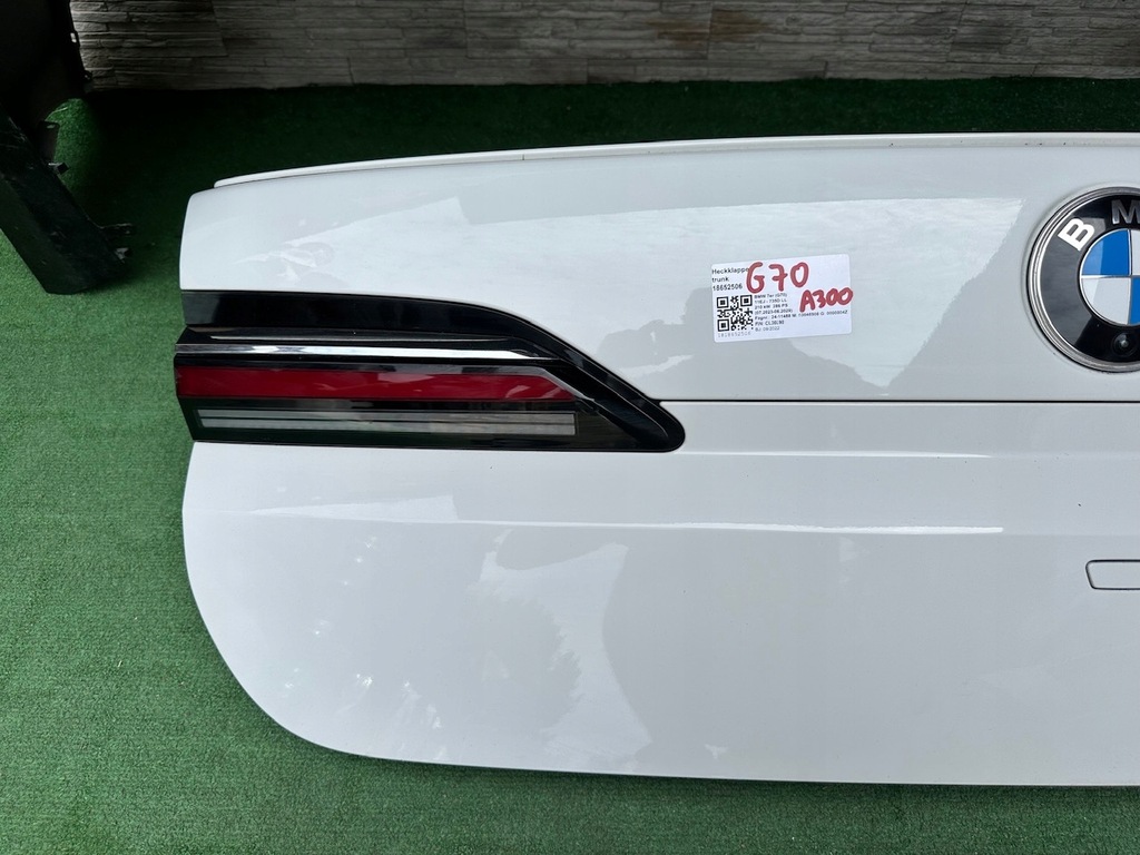 фото №5, Крышка багажника лампы задняя задние бампер задний bmw 7 g70 a300 камера