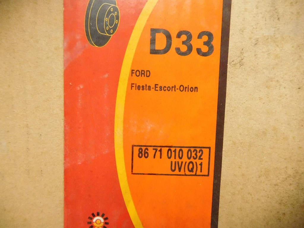 фото №11, Диск тормозная fiesta escort orion 8671010032 x2