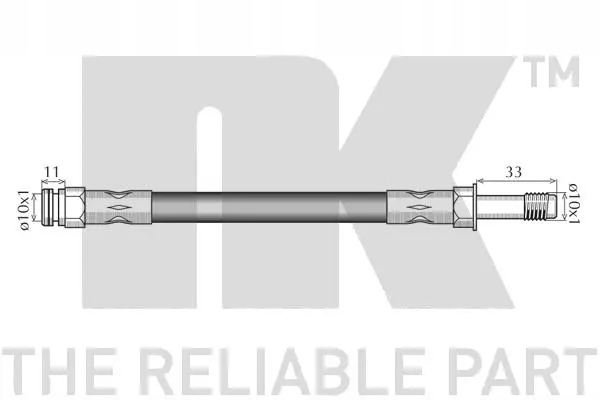 фото №15, Шланг ham. elast. vw p. sharan 97-10 nk 852586 шланг гальмівний