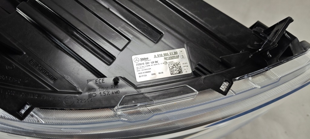 фото №8, Mercedes sprinter 910 907 фара правый лампа правая a9109060100