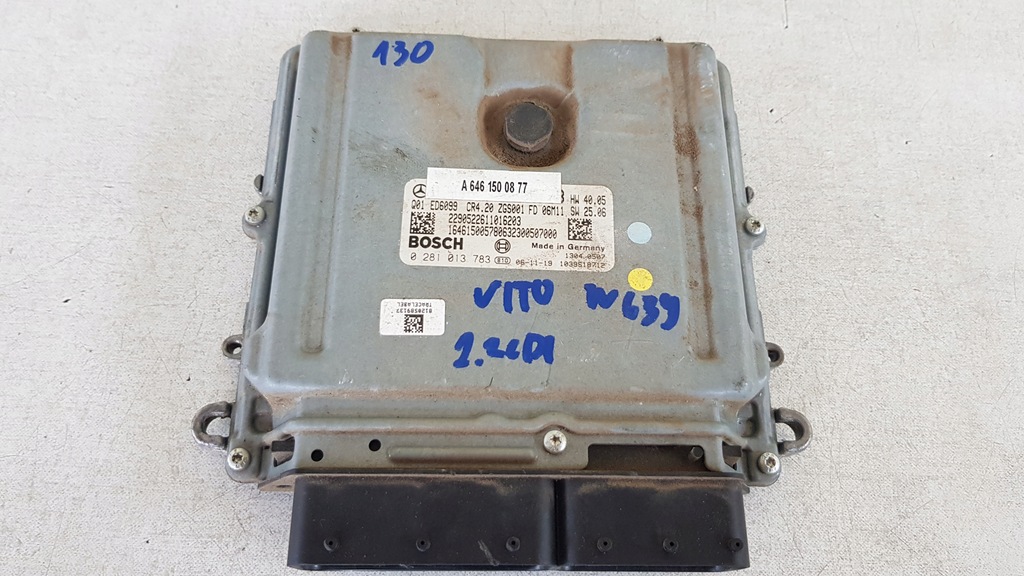 фото №1, Бортовой компьютер mercedes vito w639 2.2 cdi [130]