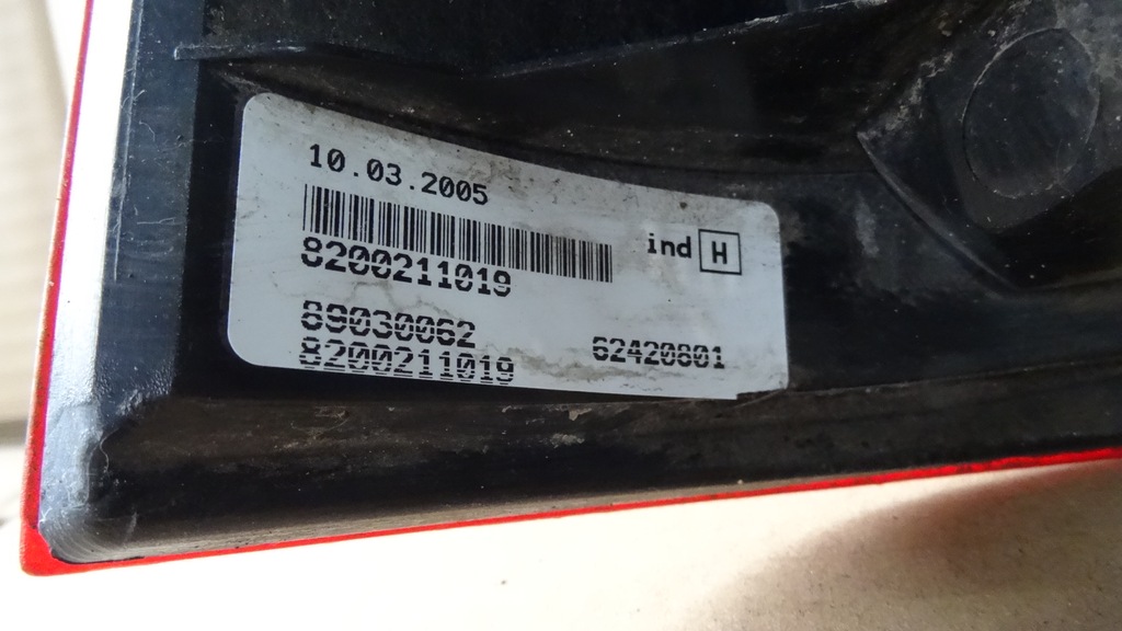 фото №5, Dacia logan i 1 лампа правая задняя задняя