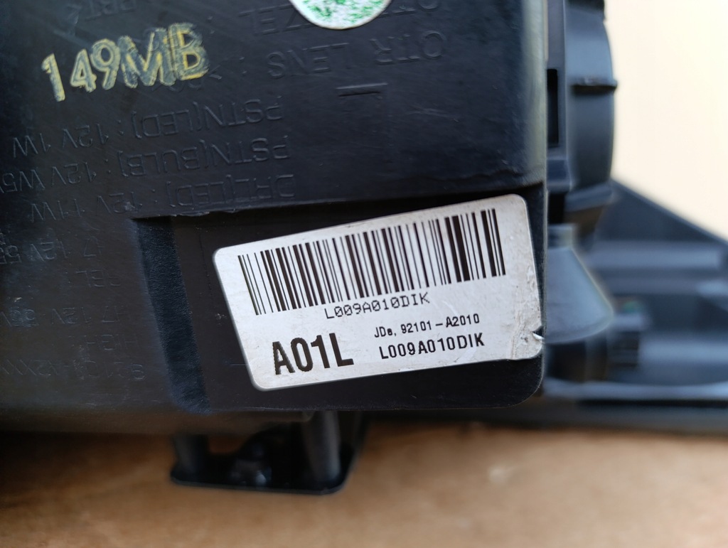 фото №11, Kia ceed ii лампа левая перед передняя фара линза обычная идеальное состояние 11pin