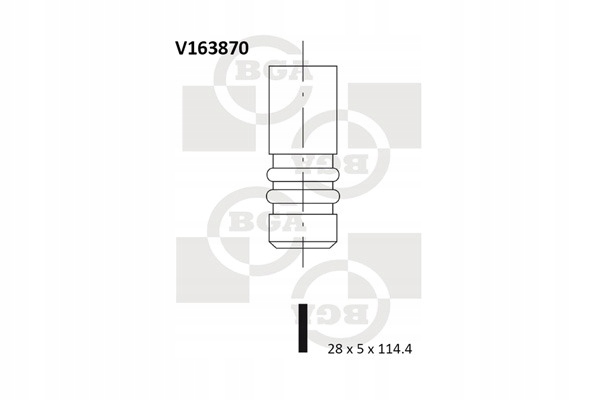 фото №2, Клапан всасывающий bga do fiat croma 1.9 2.4