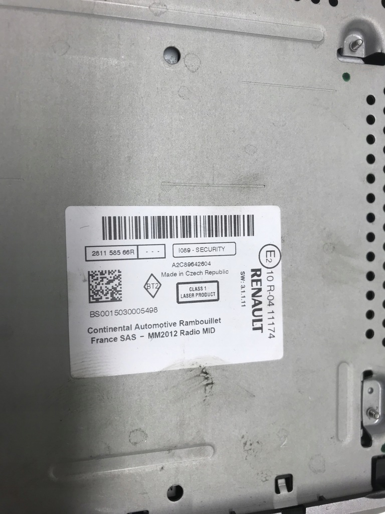 фото №6, Радио заводской cd mp3 bluetooth r-link renault scenic iii 281158566r + kod