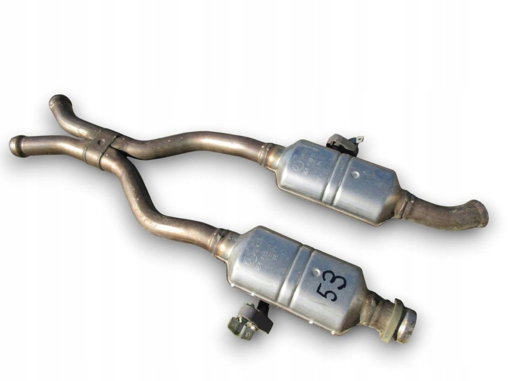 Mercedes ml w164 164 гасник глушники середній вихлоп подвійний 1644908101 Недорого