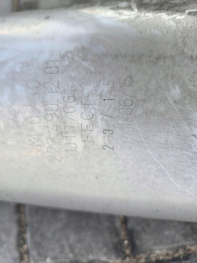 Купить Mercedes s550 w222 long 13-20 гаситель конечный средний левый правый америка