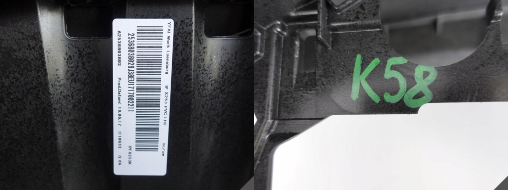 фото №12, Mercedes glc x253 15- консоль приборная панель кожа коричневый org