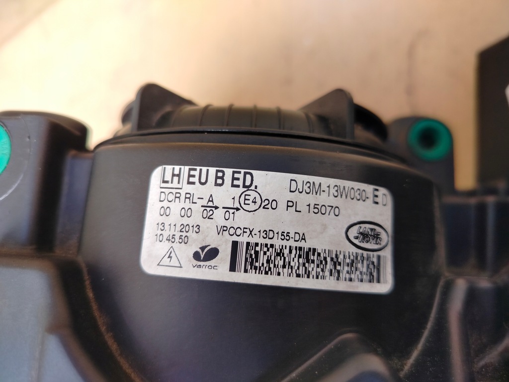 фото №3, Land rover evoque i ксенон led czarna лампа ліва