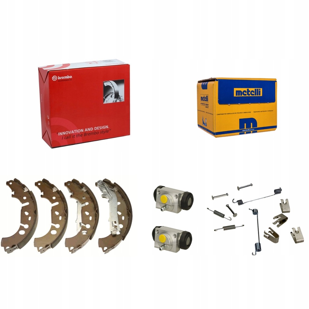 фото №1, Гальмівні колодки гальмівні + пружини циліндрики fiat grande punto punto evo