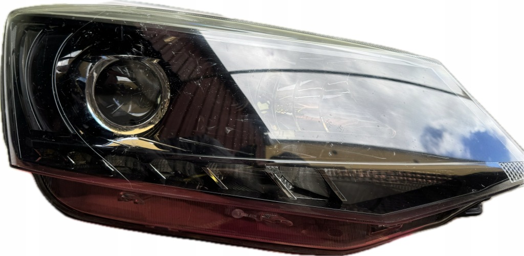 фото №4, Фара prawalampa правая skoda fabia iii 3 линза + led 6v1941016b