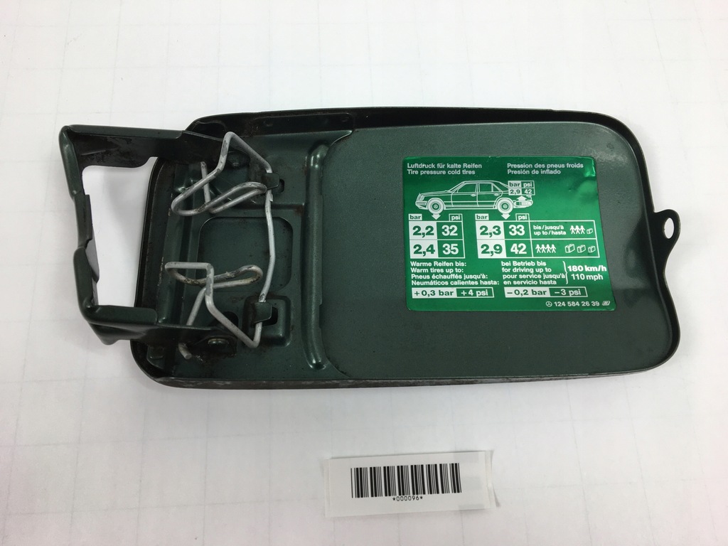 фото №9, Кришка заливної пального mercedes w124 sedan зелений