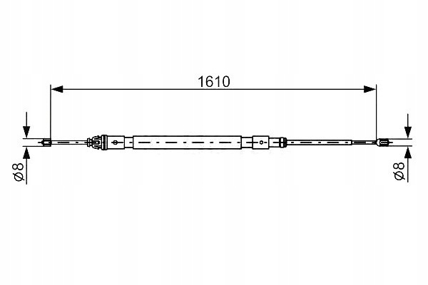 фото №2, Bosch трос ham. ручной. citroen задняя c2 03- le/pr
