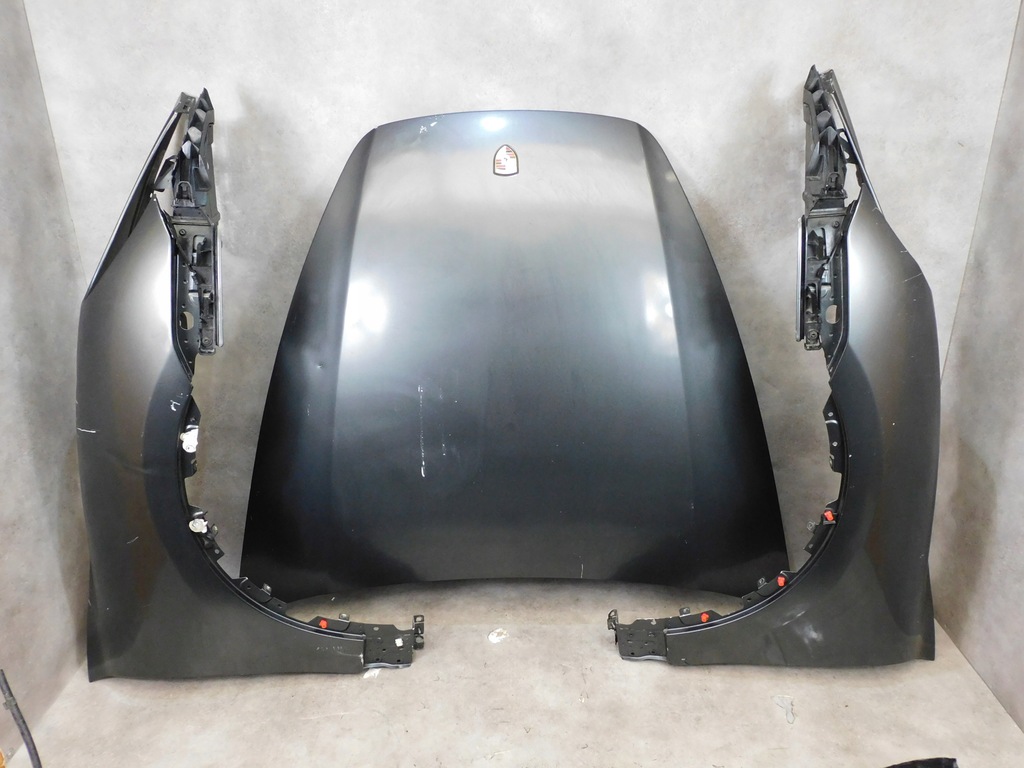 фото №10, Porsche cayenne 7p kompletny перед капот лампы бампер pas szary