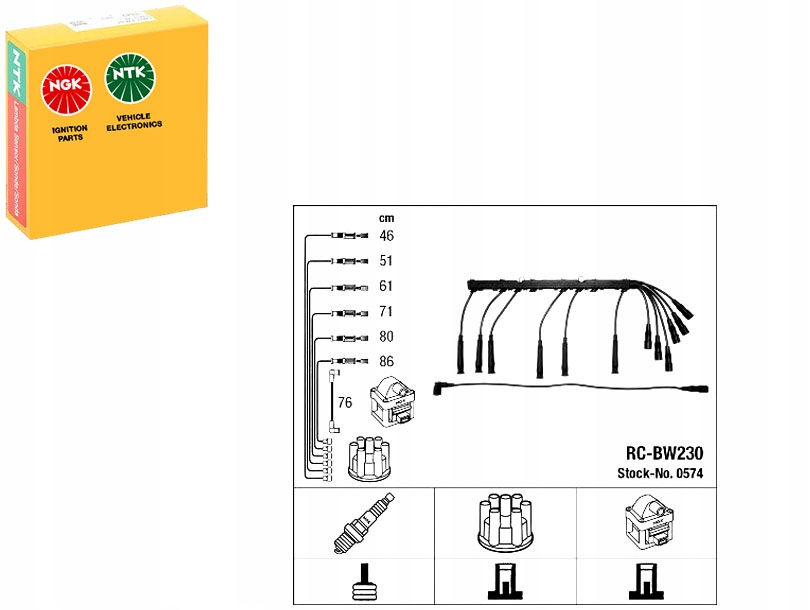 фото №1, Провода зажигания ngk