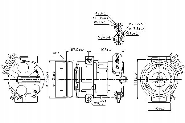 фото №12, Компрессор кондиционера nissens 89126 55703721