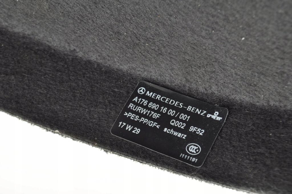 Mercedes w176 рестайлинг  полка задняя багажника a1766901600 Доставка