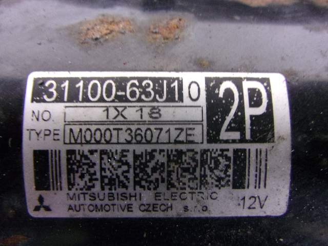 фото №4, Suzuki sx4 1.6 стартер 31100-63j10 проверенный