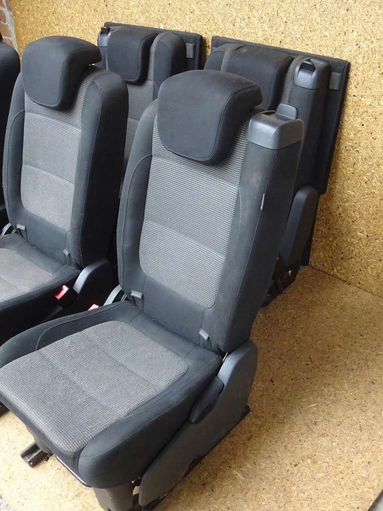 фото №7, Sharan alhambra 7n оббивка сидіння задня задні ii iii ряд подушка безпеки комплект