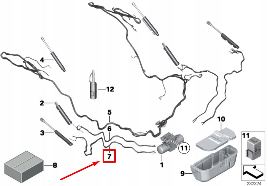 фото №8, Bmw z4 e89 правий kinematics box гідравлічний line 7223330 54377223330