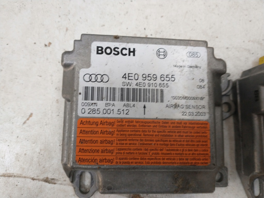 фото №1, Модуль датчик подушка безпеки audi a8 d3 4e0959655