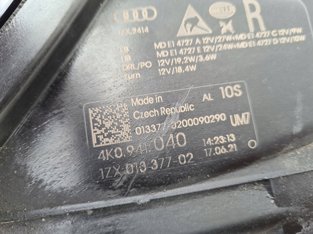 фото №16, Лампа правая full led audi a6 c8 4k0941040