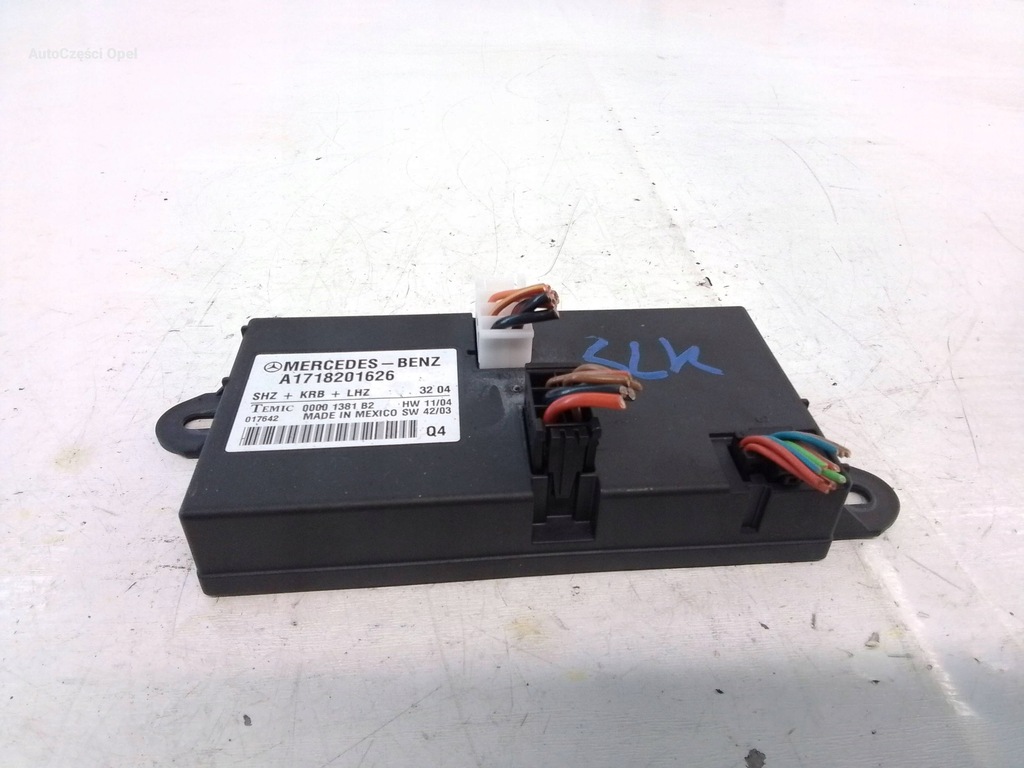 фото №1, Mercedes-benz slk r171 модуль блок управления сиденье a1718201626