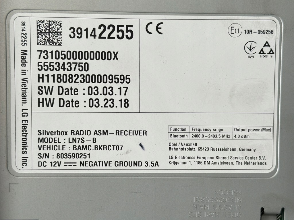 фото №11, Радио навигация считыватель дисплей комплект opel karl 42578322 39142255