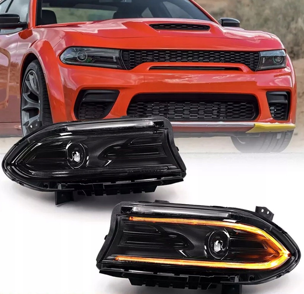 фото №1, Фара лампа перед led правая левая комплект dodge charger 22-23