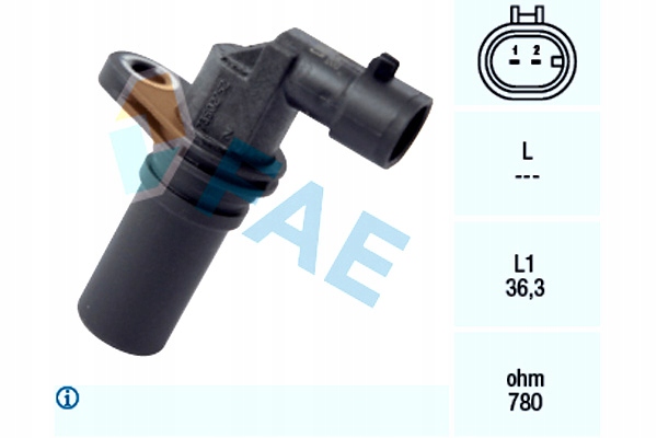 Датчик обертів вала korb. fiat opel 500 1,3d multijet 10.2007-doblo fae Оригінал