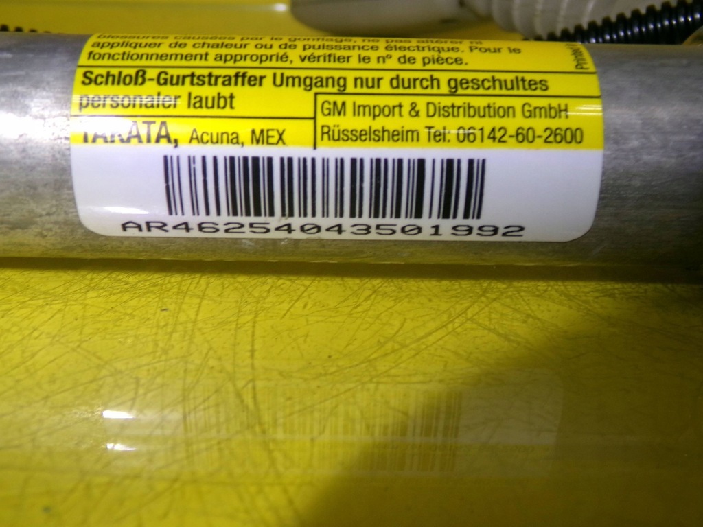 фото №7, Кліпса поперечина безпеки натягувач поперечина cadillac cts права 25728948 nr117