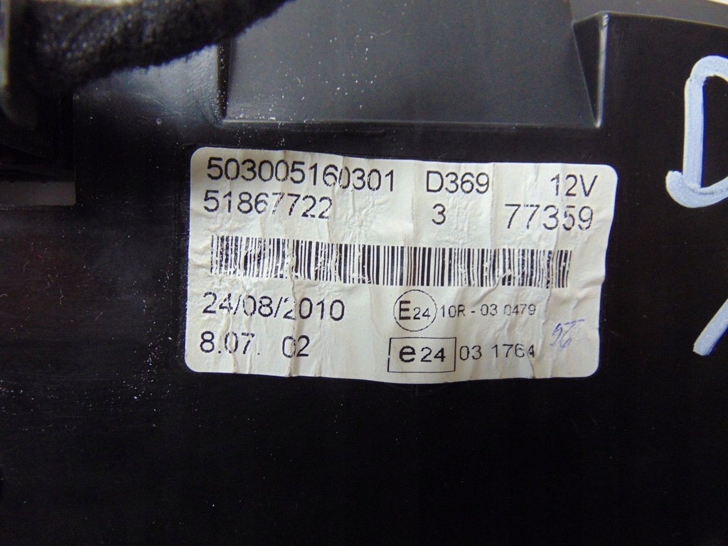 фото №16, Лічильник приладова панель opel combo d doblo ii 1.6 mtj 51867722 europa